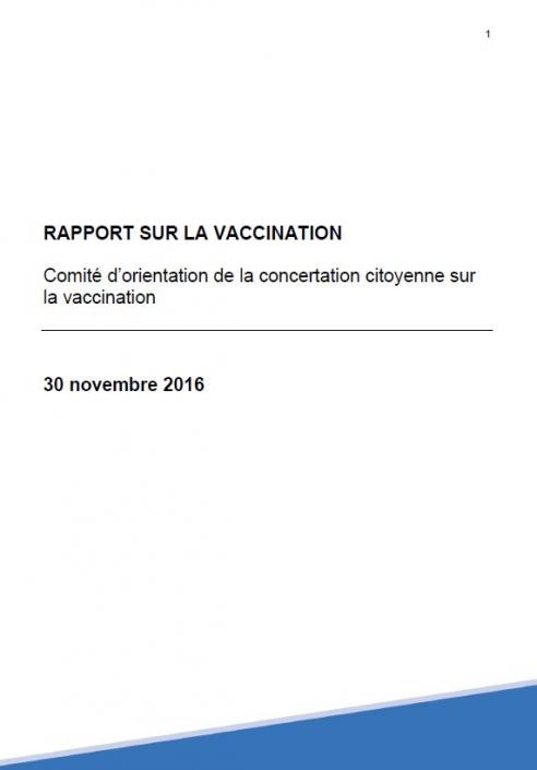 Illustration Rapport sur la vaccination
