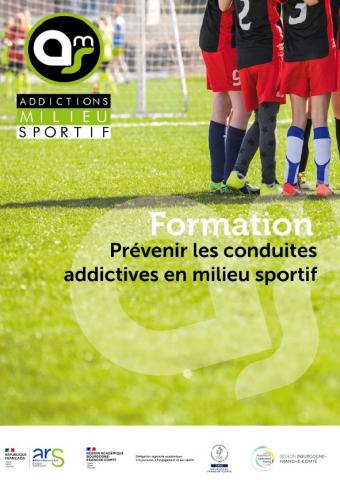 Visuel Formation Addictions milieu sportif