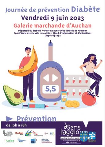 Affiche journée prévention diabète