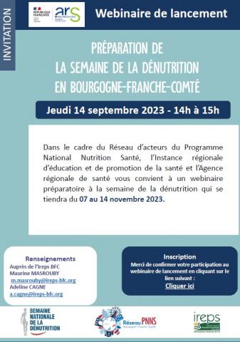 Visuel Lancement Semaine Dénutrition BFC